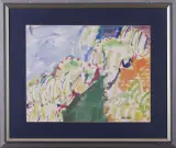 Pejzaż by Tadeusz Dominiku, 1992, akwarela, gwasz, ołówek, papier, sold Feb 2006