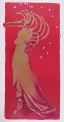 Taperreska by Franciszek Starowieyski, 1971, serigrafia barwna, papier, sold Feb 2006