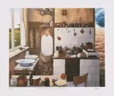 Pomiędzy niebem i piekłem by Jacek Yerka, 1989, giclee, sold Feb 2006