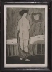 Akt stojący by Bolesław Bujak, akwatinta, papier, sold Feb 2006