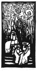 Jerzy Duda-Gracz, Z cyklu „Judaica”, 1964, drzeworyt, papier