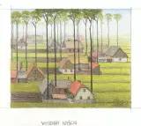 Wiosenny wyścig by Jacek Yerka, 2005, kredki, ołówek, papier, sold Jan 2006