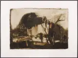 Daniel de Tramecourt, Ogród 12, 1997, olej, papier