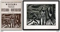 Ryszard Dudzicki, Pomniki, 1962, linoryt, papier