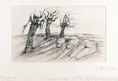 Roger Loewig, Schwerer leibacker, 1978, miękki werniks, papier