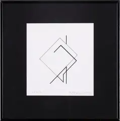 Kompozycja by Henryk Stażewski, 1984, serigrafia, papier, sold Dec 2005