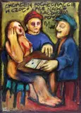 Wszyscy gramy... by Mirosław Biały, 1990, olej, płótno, sold Dec 2005