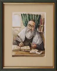 Tomasz Steifer, Żyd z monetą, 2005, akwarela, gwasz, papier