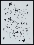Ptaki by Jan Tarasin, 1990, serigrafia, papier, sold Dec 2005