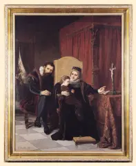 Franz Streitt, KATARZYNA JAGIELLONKA, 1870, olej, płótno