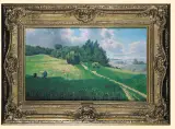 Fritz Chwala, PEJZAŻ LETNI, ok. 1920, olej, płótno