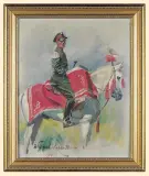 PAŁKER by Wojciech Kossak, 1933, olej, tektura, sold Dec 2005