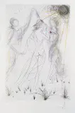 WIOSNA [Printemps] by Salvador Dalí, 1970-1972, sucha igła, szablon, papier, sold Dec 2005