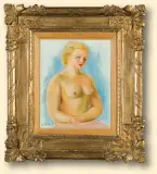 Moïse Kisling, MAŁY PÓŁAKT, 1935, olej, płótno