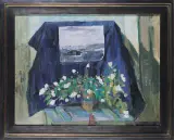 Andrzej Wróblewski, MARTWA NATURA Z RYSUNKIEM, 1954, olej, płótno
