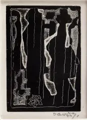 Stanisław Dawski, Kompozycja, 1959 [?], linoryt, papier