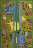 Wacław Gibaszek, Kompozycja z dziećmi, 1996, olej, płótno