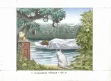 Kieszonkowa dżungla – sen by Jacek Yerka, 2004, kredki barwne, ołówek, karton, sold Nov 2005