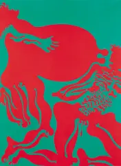 EMOCJA by Jan Dobkowski, 1971, olej, płótno, sold Nov 2005