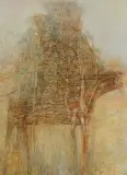 QŻ by Zdzisław Beksiński, 1997, olej, płyta pilśniowa, sold Nov 2005