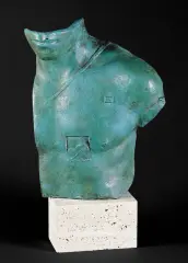 Tors by Igor Mitoraj, brąz, podstawa kamienna, sold Nov 2005