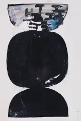KOMPOZYCJA KÓŁ by Jan Berdyszak, 1963, akwarela, tusz pędzel, papier, sold Nov 2005