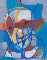 Niebieski by Stasys Eidrigevičius, 1997, pastel, papier, sold Nov 2005