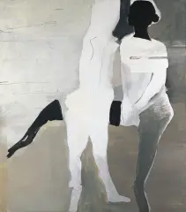 Teresa Pągowska, MONOCHROMAT XXI, 1974, olej, płótno