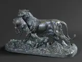 Christopher Fratin, LWICA, ok. 1850, brąz patynowany