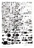 Pionowe i poziome by Jan Tarasin, 1984, serigrafia, papier, sold Oct 2005