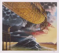 Jacek Yerka, Zeppelin, 1992, giclee