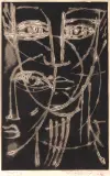 Stanisław Dawski, Dwoje, 1956, monotypia, papier