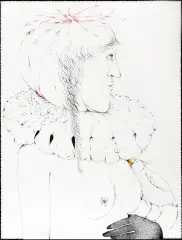Apolonia by Barbara Gawdzik-Brzozowska, 1993, tusze barwne, pióro, papier, sold Sep 2005