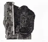 Halina Chrostowska, Postać VI, 1970, akwaforta, papier