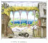 Pomysł na weekend by Jacek Yerka, 2004, kredki, papier, sold Sep 2005