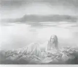 Anna Jelonek-Socha, Wisła w Kazimierzu, 1987, litografia, papier