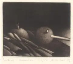 Anna Sobol-Wejman, Bodźce i hamulce, 1977, mezzotinta