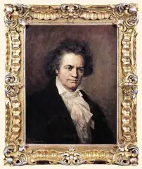 Anton Sieberath, PORTRET LUDWIKA VAN BEETHOVENA, olej, płótno