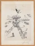 Dziewięć bram twego ciała by Salvador Dalí, 1967, akwaforta, papier, offered Sep 2005