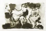 Otto Axer, Trzy odaliski, 1979, tusz pióro, lawowanie, papier