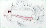 Barbara Gawdzik-Brzozowska, Patrycja, 1998, tusze barwne, pióro, papier
