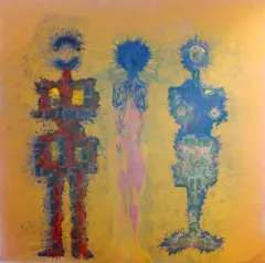 Andrzej Fogtt, Trzy kobiety, 1994, olej, płótno, F 804
