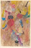 Maria Sperling, Abstrakcja, 1961, collage, papier nakl. na tekturę