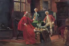 August Herman Knoop, KOLEKCJONER, ok. 1890, olej, sklejka