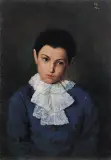 PORTRET CHŁOPCA z koronkowym żabotem by Nieokr. mal. polski z Xix w., olej, płótno, offered Jun 2005