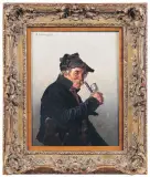 Hugo Kotschenreiter, MĘŻCZYZNA Z FAJKĄ, 1893, olej, płótno