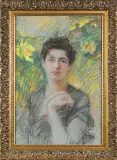 Teodor Axentowicz, DAMA I LIŚCIE JESIENNE