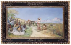 Wacław Pawliszak, KIEIF [ODPOCZYNEK W CZASIE PODRÓŻY], 1894, olej, płótno