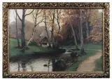 Konrad Müller-Kurzwelly, Czarny ruczaj, ok. 1890, olej, płótno