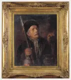 Rudolf Wolf, LATARNIK, po 1930, olej, sklejka